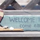 Welcome Beach Come Early Stay Late Tropical Bar Sign