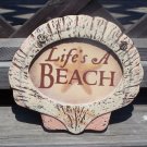 LIFE'S A BEACH  Tropical Tiki Beach Bar Sign