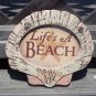 LIFE'S A BEACH  Tropical Tiki Beach Bar Sign