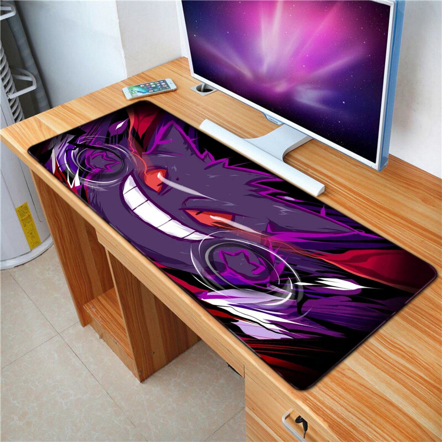 Gengar Ghosts Pok&Atilde;&copy;mon New Large Mouse pad L31 Desk Gamming Mousepad