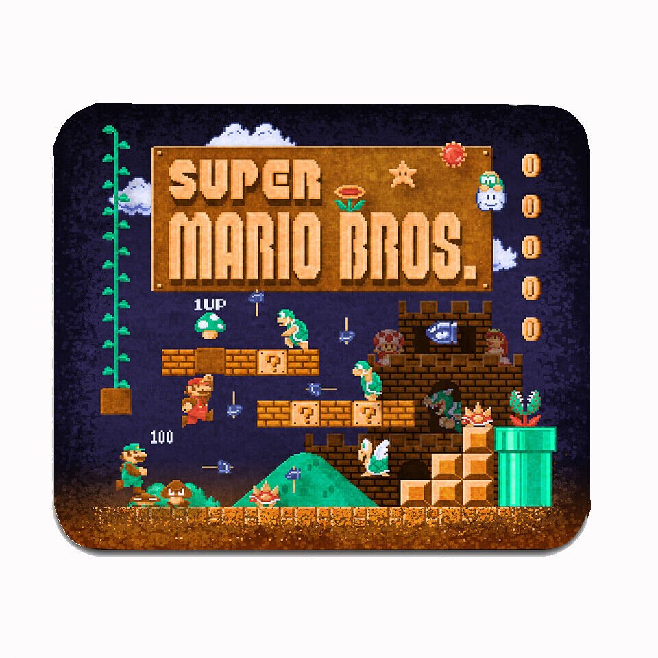 Super Mario Bros Classic Nintendo  New Large Mouse pad L31 Desk Gamming Mousepad