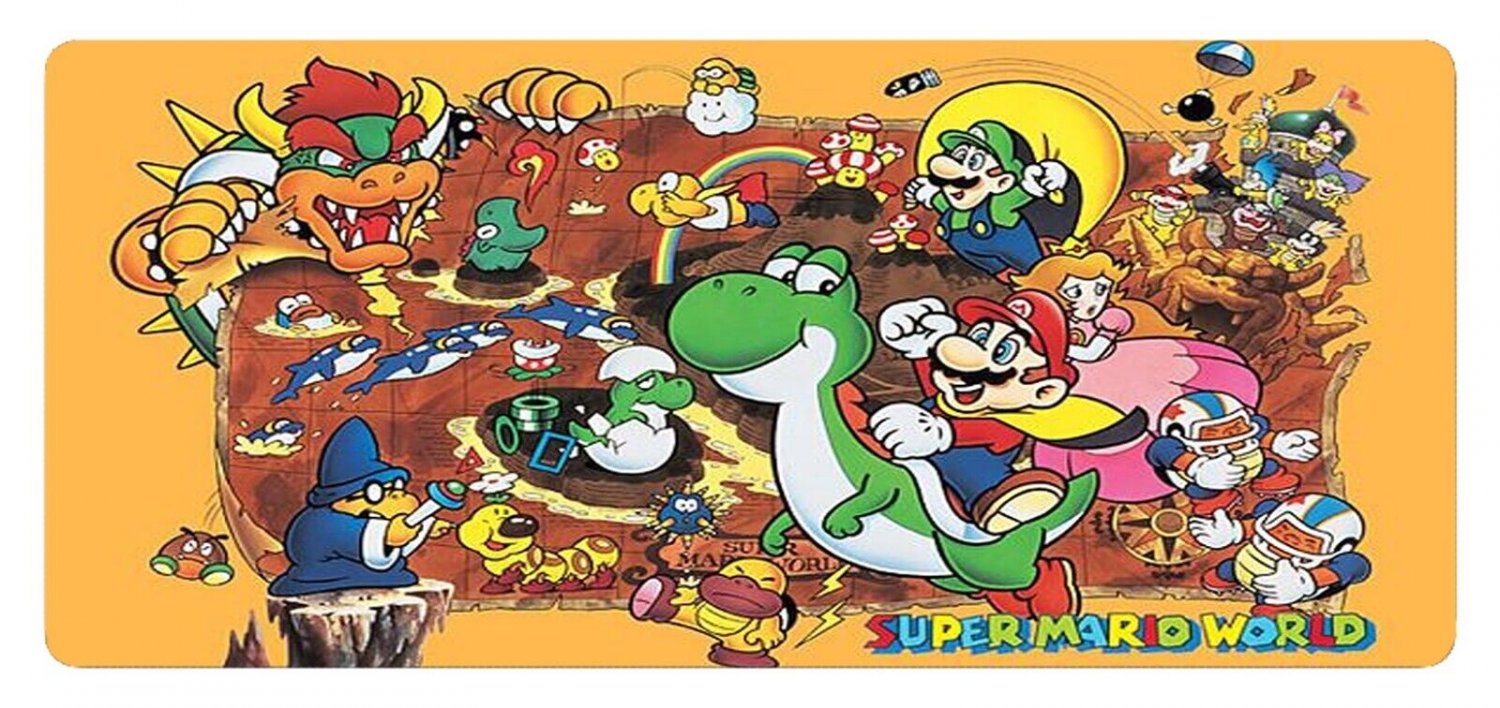Super Mario Bros Classic Game New Large Mouse pad L31 Desk Gamming Mousepad