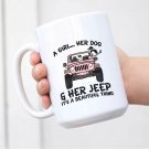 A Girl Her Dogs Her Jeep Perfect New Ceramic White Mug L31 Coffee Mug Tea Mug