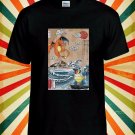 Blastoise Charizard Pokémon Wave Of Kanagawa T-Shirt L31 Men Black White Tshirt