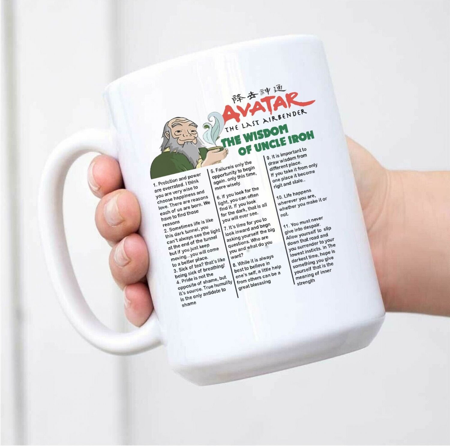Avatar The Last Airbender The Wisdom Ceramic White Mug L31 Coffee Mug Tea Mug