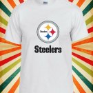Pittsburgh Steelers Football Team Logo Unisex T-Shirt L31 Men Black White Tshirt