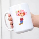 Strawberry Shortcake Cartoon Ceramic White Mug L31 Coffee Mug Tea Mug