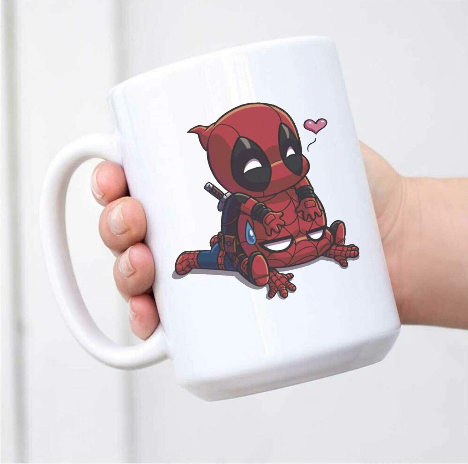 Deadpool Spider-man Chibi Hero New Ceramic White Mug L31 Coffee Mug Tea Mug