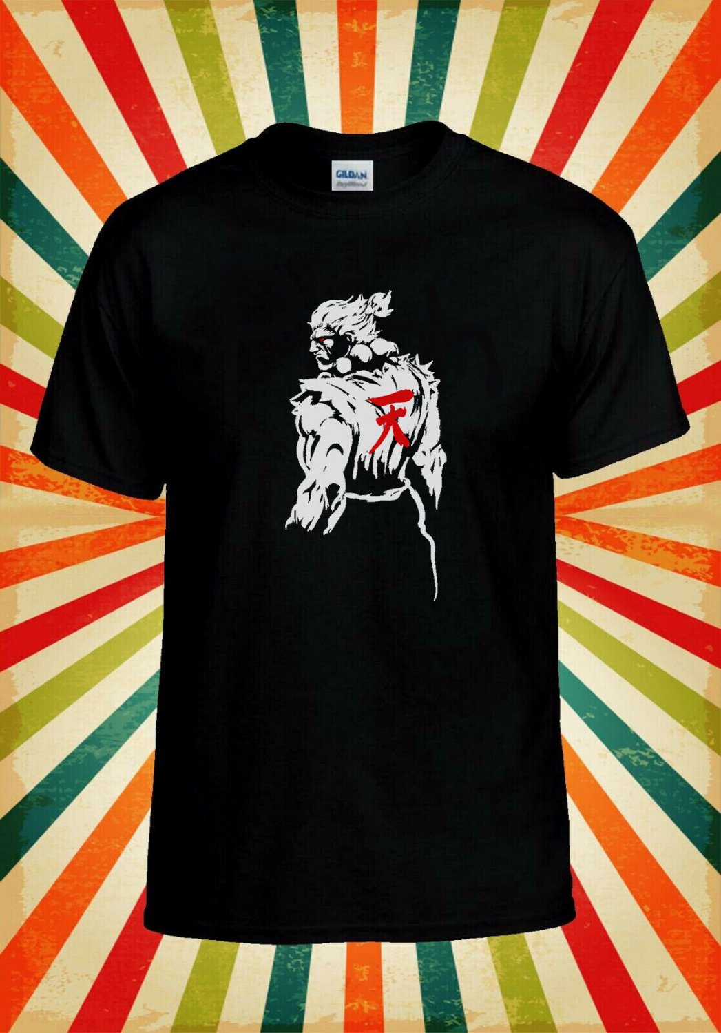 Akuma Street Fighter Devil Character Unisex T-Shirt L31 Men Black White Tshirt