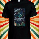 Astronaut Space at the Helmet Unisex T-Shirt L31 Men Black White Tshirt