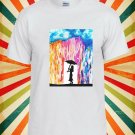 Umbrella Lady Raining Unisex T-Shirt L31 Men Black White Tshirt