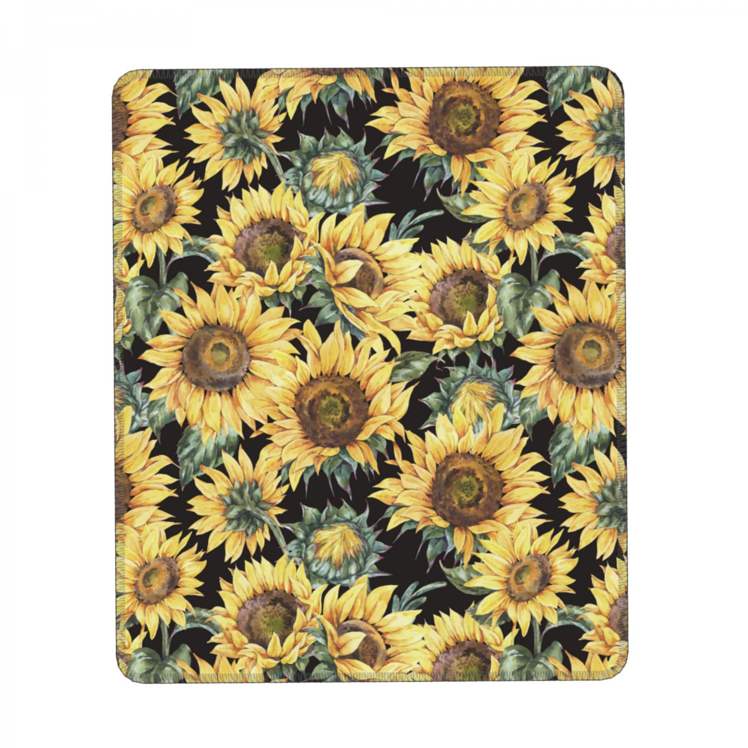 sunflower floral Rubber Base Mouse Pad