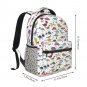Dinosaur School Backpack schoolbag dino Bookbag for teens boys girls kids  small daypack