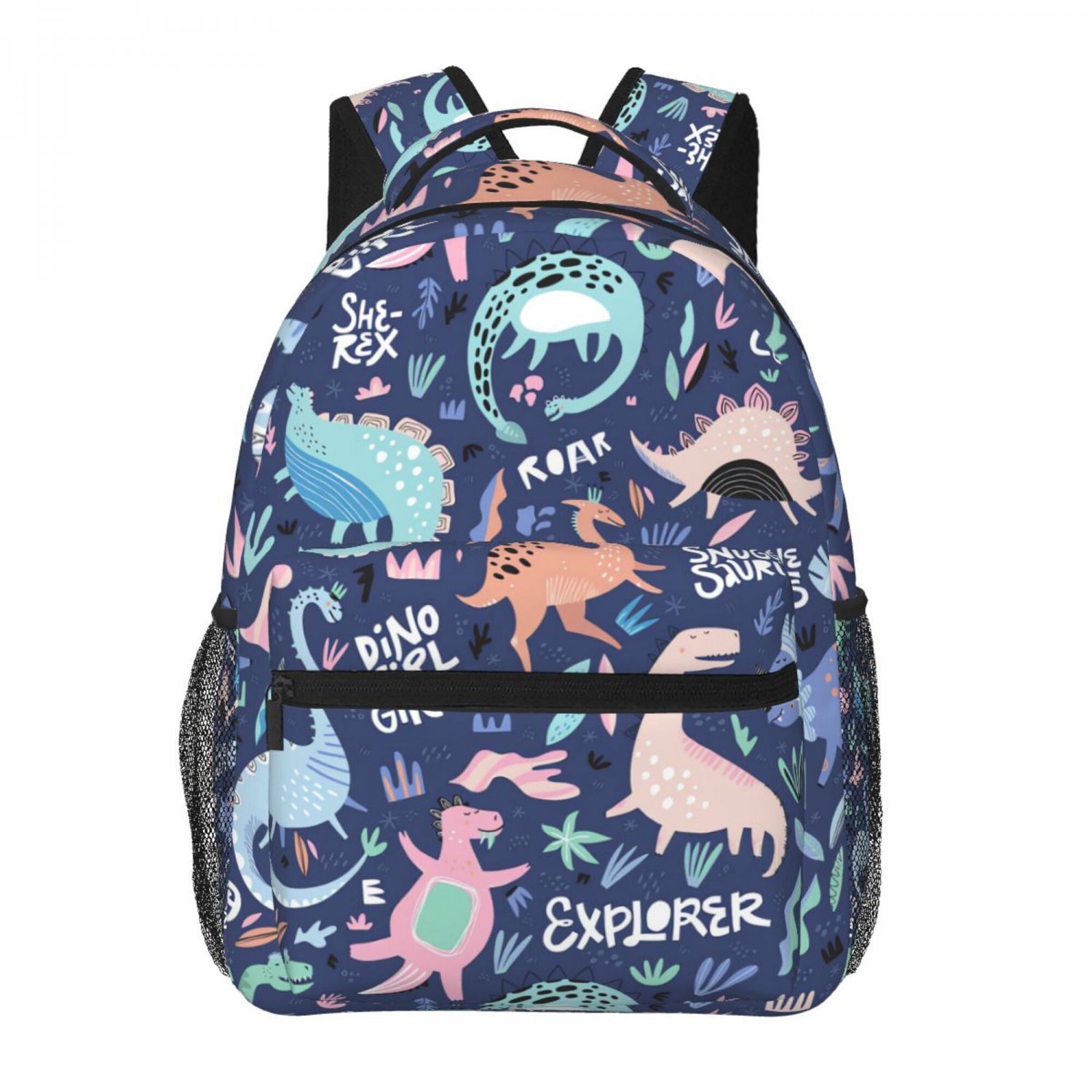 Dinosaur School Backpack schoolbag dino Bookbag for teens boys girls kids  small daypack