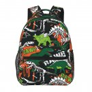 Dinosaur School Backpack schoolbag dino Bookbag for teens boys girls kids  small daypack