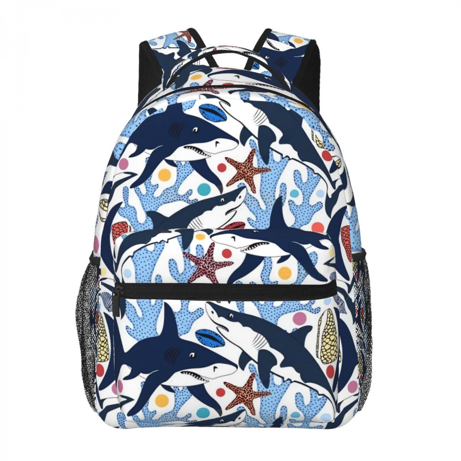 shark School Backpack schoolbag dino Bookbag for teens boys girls kids  small daypack