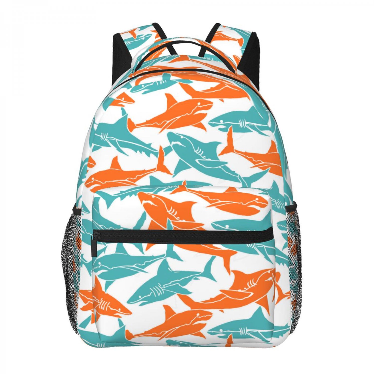 shark School Backpack schoolbag dino Bookbag for teens boys girls kids  small daypack