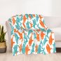 cartoon  shark Thick fleece blanket 50X60 inch for kids boys girls