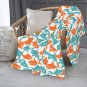 cartoon  shark Thick fleece blanket 50X60 inch for kids boys girls