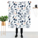 cartoon  shark Thick fleece blanket 50X60 inch for kids boys girls