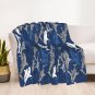 cartoon  shark Thick fleece blanket 50X60 inch for kids boys girls