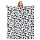 cartoon  shark Thick fleece blanket sleeping beds 50X60 inch for kids boys girls