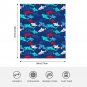 cartoon  shark Thick fleece blanket  50X60 inch for kids boys girls