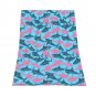 cartoon shark Thick fleece blanket 50X60 inch for kids boys girls