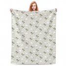 Anime cartoon  Dinosaur dino Thick fleece blanket  50X60 inch for kids boys girls