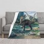 Dinosaur dino Thick fleece blanket 50X60 inch for kids boys girls