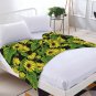 Sunflower flower Thick fleece throw blanket 50X60 inch for kids boys girls