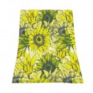 Decorative Sunflower flower Thick fleece throw blanket  50X60  for kids couch sofa