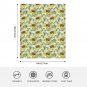 Decorative Sunflower flower Thick fleece throw blanket  50X60  for kids couch sofa