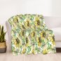 Decorative Sunflower flower Thick fleece throw blanket  50X60  for kids couch sofa