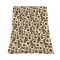Decorative Sunflower flower Thick fleece throw blanket  50X60  for kids couch sofa