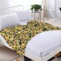 Decorative Sunflower flower Thick fleece throw blanket 50X60 for kids couch sofa
