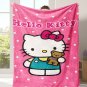 hello kitty  thick fleece throw blanket  50 X 60