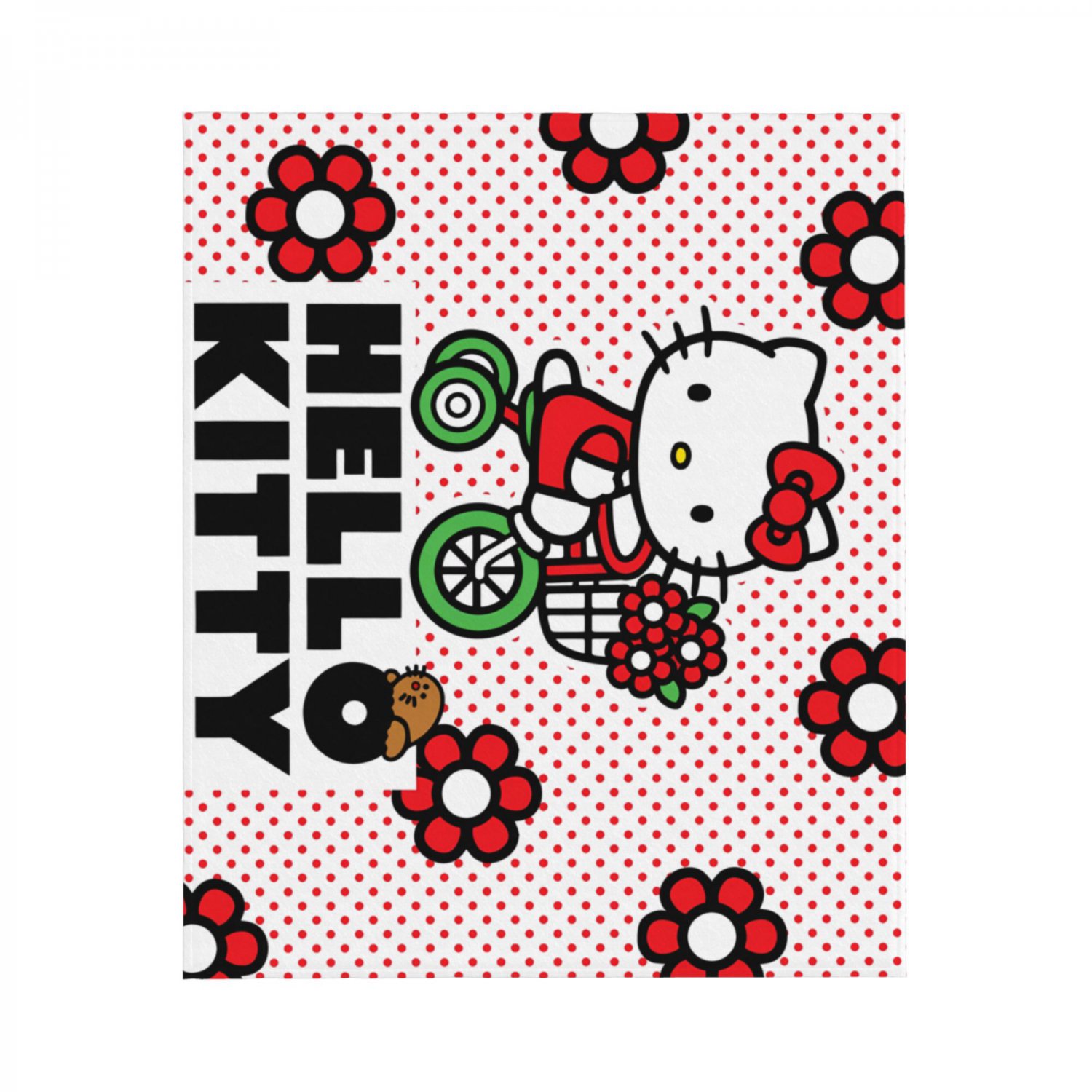 hello kitty  thick fleece throw blanket  50 X 60