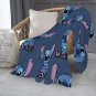 Stitch  thick fleece throw blanket  50 X 60