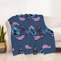 Stitch  thick fleece throw blanket  50 X 60