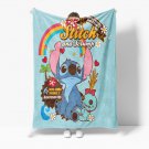 Stitch lightweight fleece throw blanket  50 X 60
