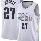 Men and Youth  Denver Nuggets 27 Jamal Murray City Edition Jersey white 2025
