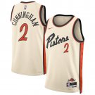 Men  Youth Cade Cunningham piston 2 city jersey cream 2025