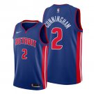 Men  Youth Cade Cunningham piston 2 icon jersey blue