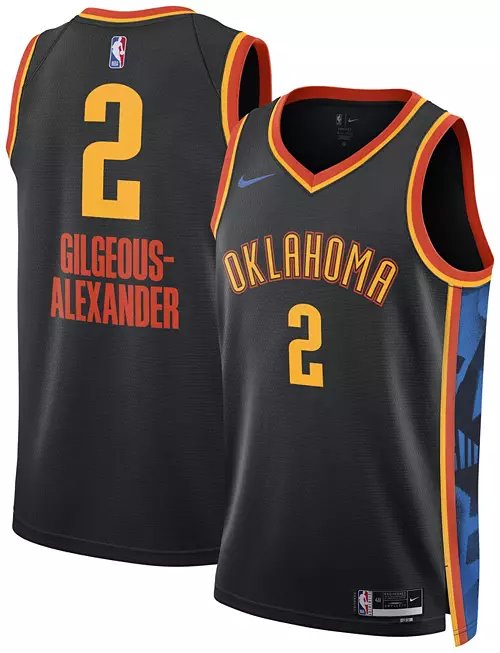 Men and  Youth Oklahoma City Thunder #2 Shai Gilgeous-Alexander City Jersey 2025