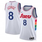 Men and  Youth  paul george Philadelphia  Sixers city jersey 2025