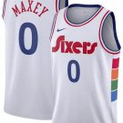Men and  Youth  tyrese maxey Philadelphia  Sixers city jersey 2025