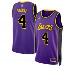 Men and  Youth  Dalton Knecht lakers 4 statement  jersey purple