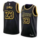 Men and  Youth  lebron james lakers 23 city  jersey black