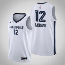 Men and  Youth  Memphis Grizzlies 12 Ja Morant association Edition Jersey white